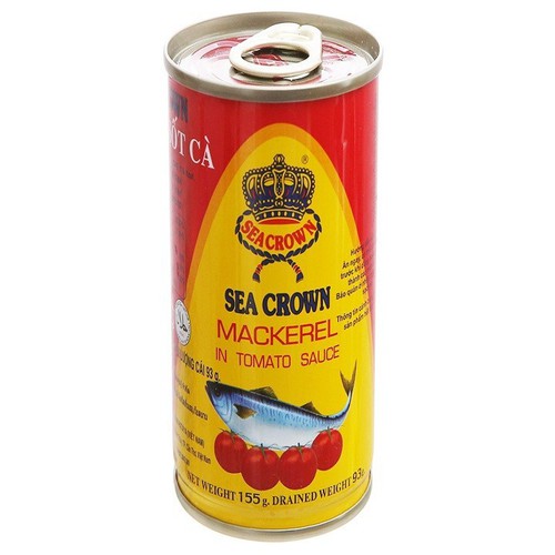 Cá  Sốt cà Sea Crown Mackerel hộp 145g Thùng 100 lon